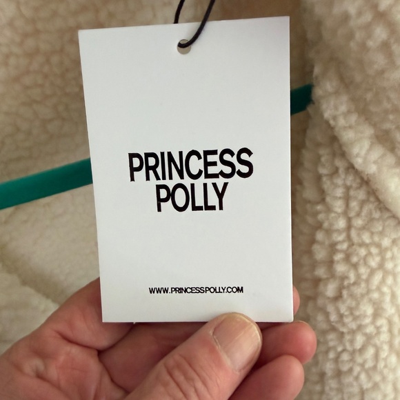 Polly Solara Faux Leather Shearling Jacket Tags On - Picture 4 of 5